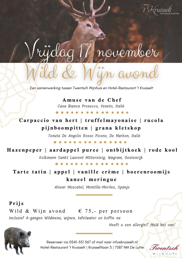 Wild & Wijn diner